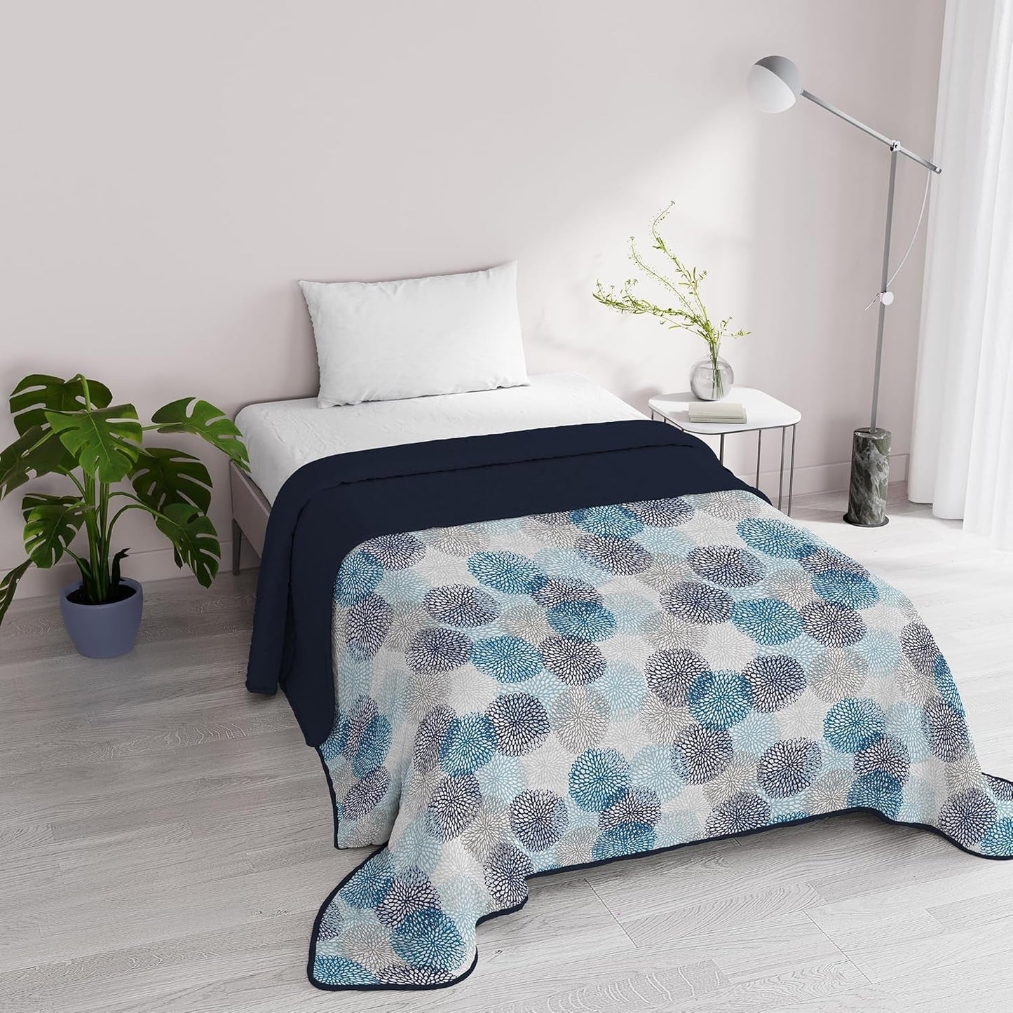 Fantasy italiensk sengetøj Microfiber Sommer 1,5 Senge Murrine dyner & dyner Naty Shop Blå badehætter 1 Posto E Mezzo
