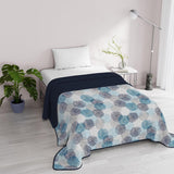 Fantasy italiensk sengetøj Microfiber Sommer 1,5 Senge Murrine dyner & dyner Naty Shop Blå badehætter 1 Posto E Mezzo