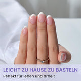 Btartbox Extra Short Mandel Neglespidser - Full Cover Gel X Soft XS Gel Neglespidser - Forformede Semi-Mat Til Brede Negle Salon 320 Stk