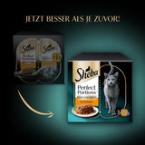 SHEBA Perfect PORTIONS sauce til katte med kalkun 8 x 3 x (2 x 375g)