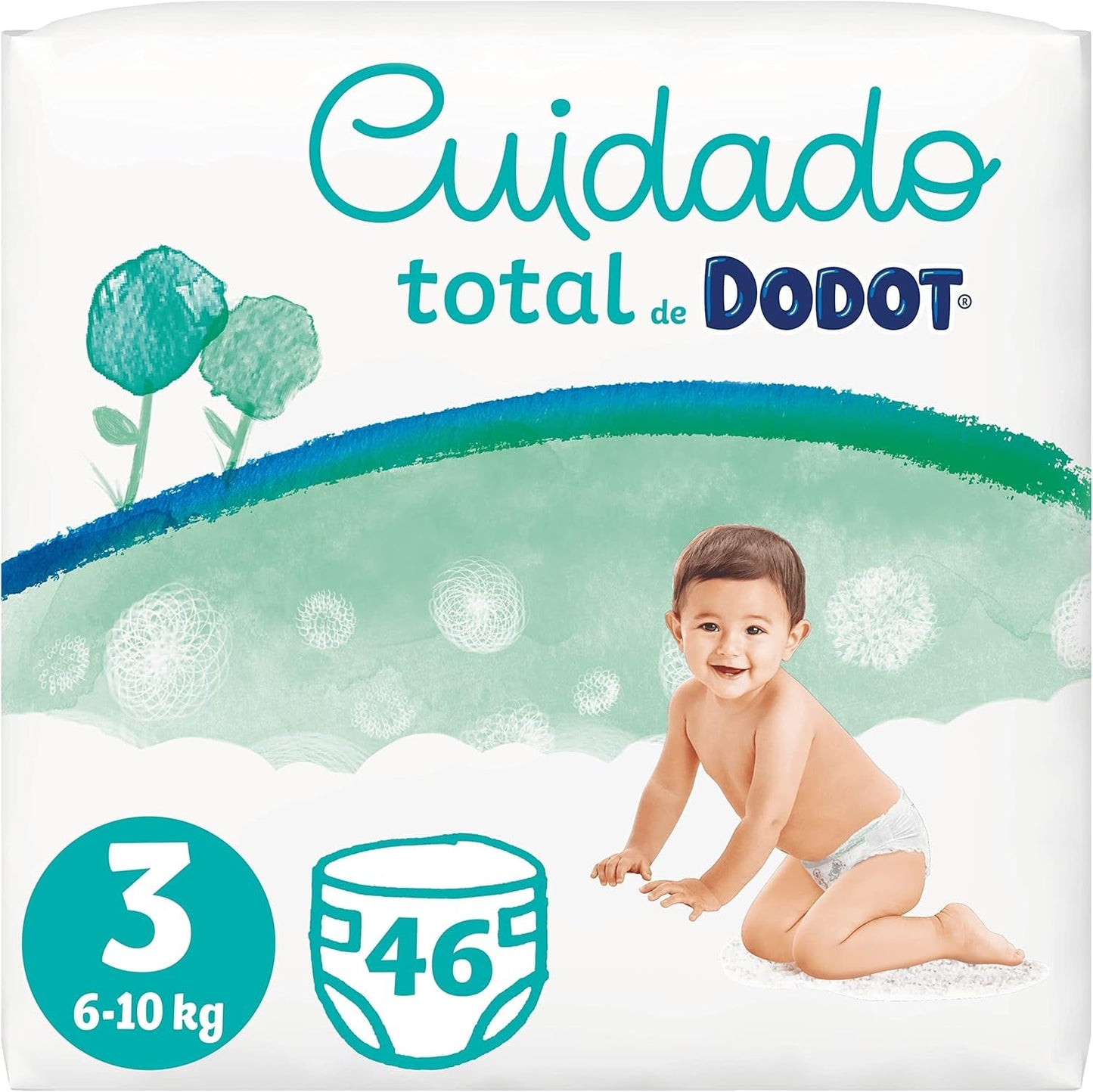Total Care bleer, str. 3, 46 bleer, blød hudbeskyttelse, med plantebaserede materialer