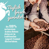 Blank stege - EINZIG - 1 kg - Kaffeebohnen kafeinfrei - 100% Arabica aus Peru - schonend & umweltfreundlich entkoffeiniert - säurearm mit voller Crema - ideel til jede Zubereitungsart