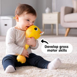 Lamaze L27471 Crazy Giraffe, nyfødt legetøj, farve babysanselegetøj, gave til nye forældre, udviklingslegetøj til drenge og piger fra 12 måneder Babylegetøj Naty Shop