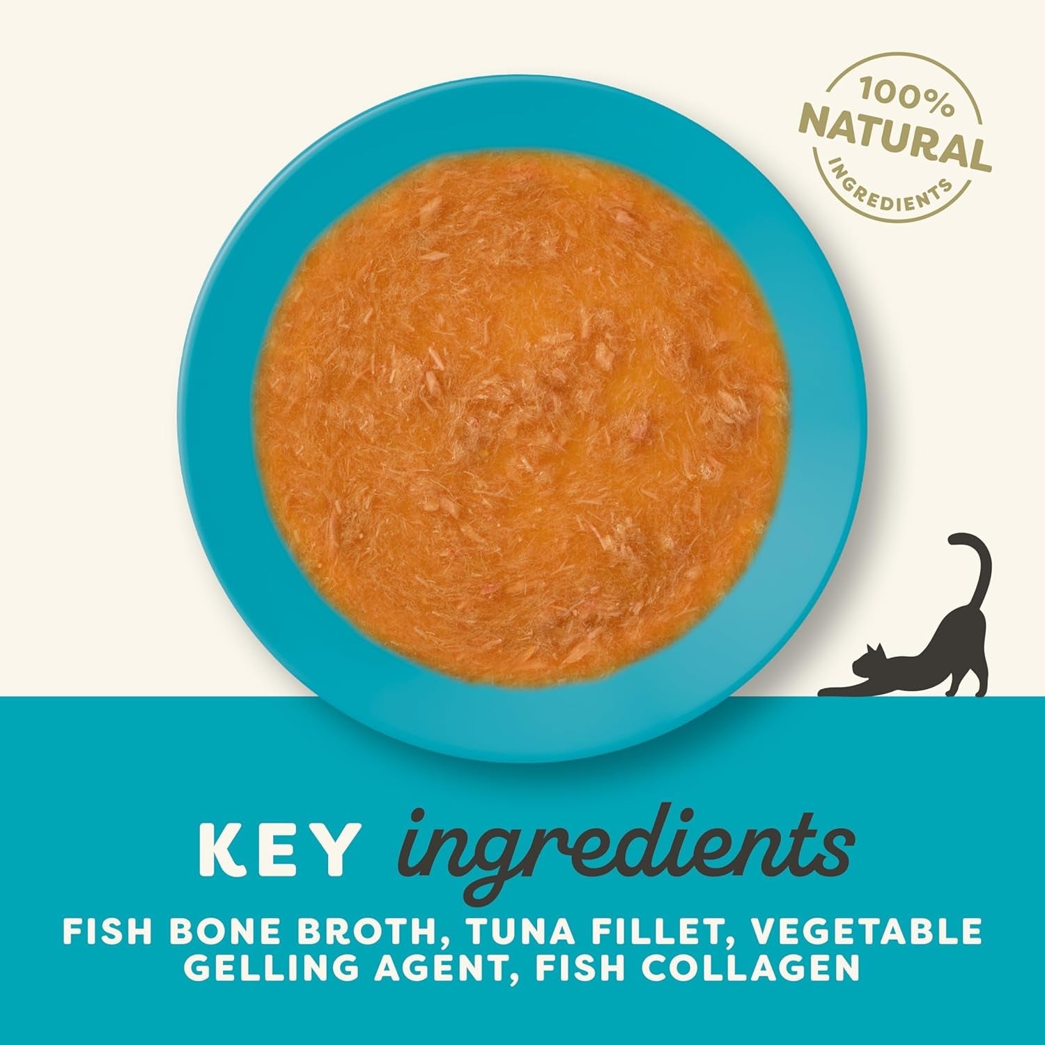 Applaws 100 % naturligt våd kattefoder - fiskebenssuppe med tun, 12 filterposer x 85 g