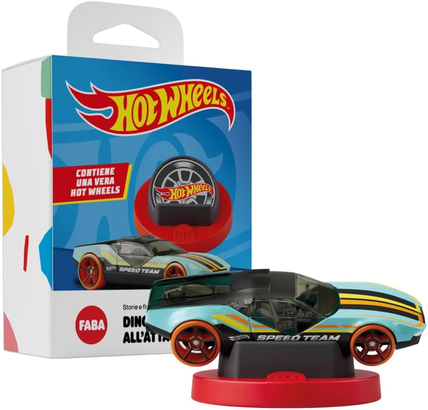 Hot Wheels dinosaurangreb lydfigur - historier og lydhistorier for drenge og piger 3-5 år, legetøj med pædagogisk indhold, italiensk version Jucarii Bebe Naty Shop