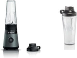 Bosch Mini-Standmixer Vitapower Serie 2 MMB2111S, Highspeed-Mixer, Bis Zu 40.000 O/min, Tritan Togo-Flasche 0,6 L, Trinkdeckel, Bruchsicher, Spülmasch.Geeignete Teile, 450W, Silber/Schwarz Mit Kitchen Silber/Schwarzt Kitchen Naty Shop- Schwarzsche Kitchen Naty Shop Bundle