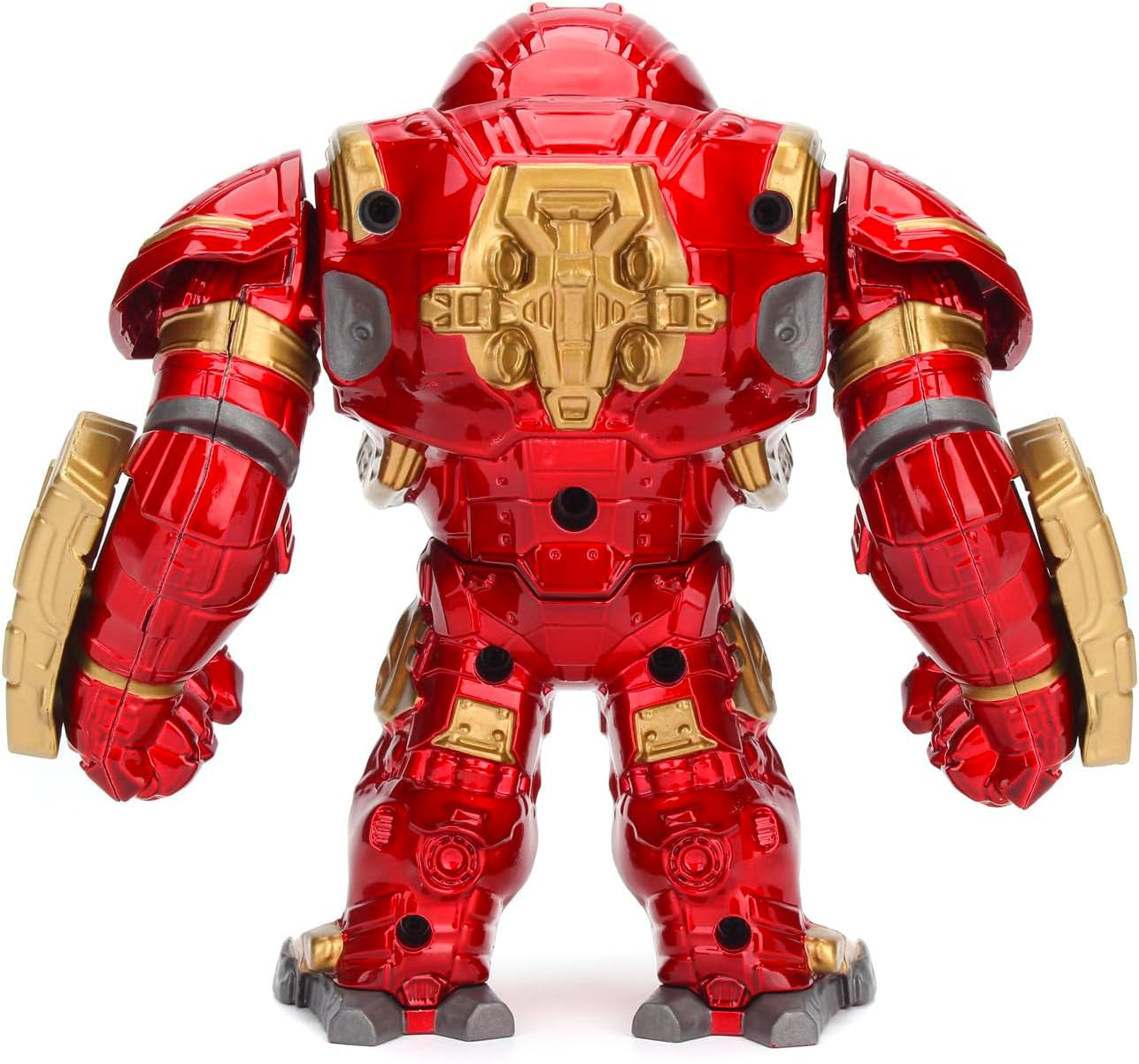 Jada Toys Marvel Figur Hulkbuster & Ironman, Åben og lukket hjelm, Samlefigurer, Sæt, Die-Cast, Rød, Størrelse: 6 tommer Hulkbuster & 2 tommer Ironman Actionfigurer Naty Shop