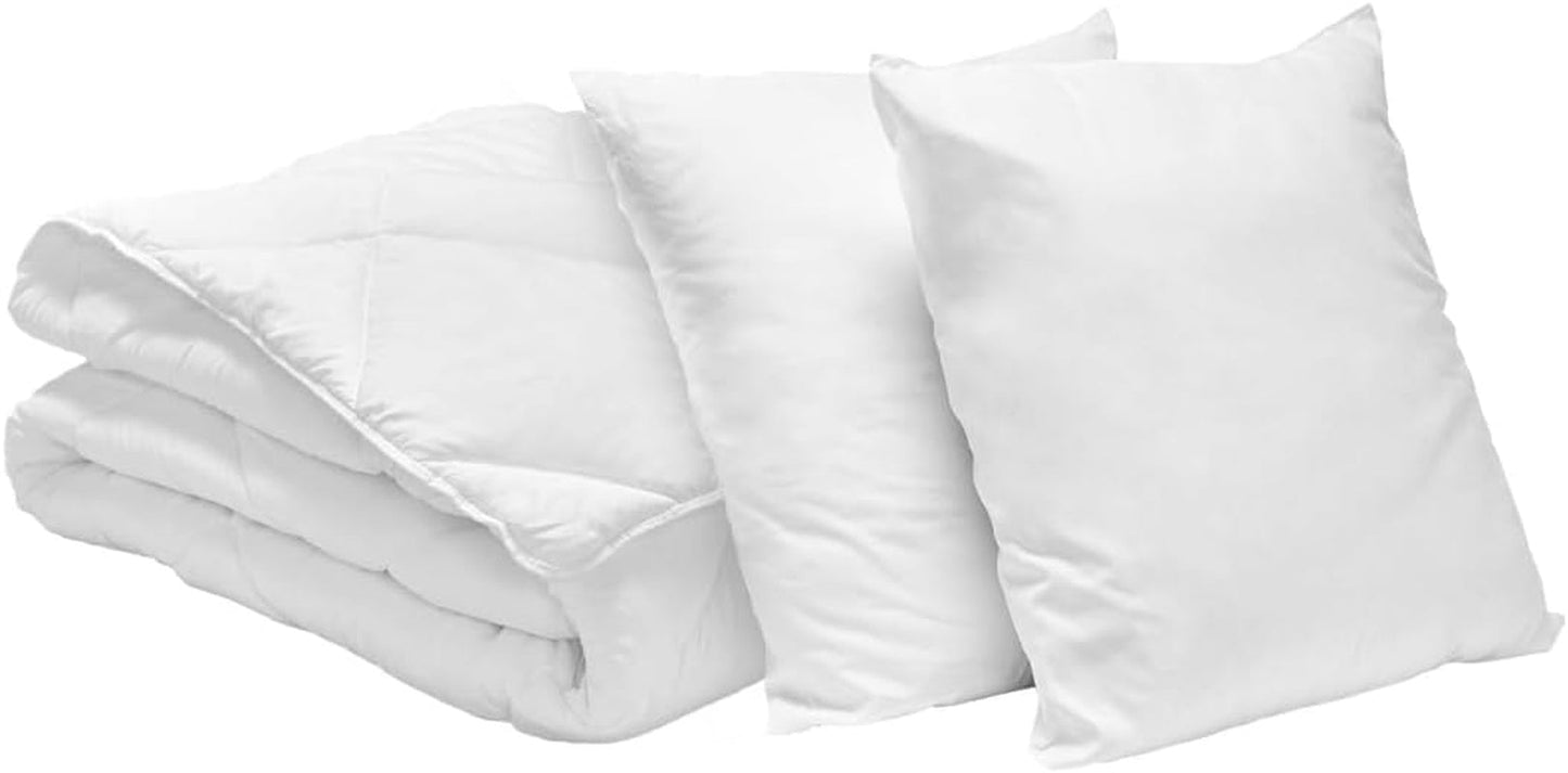 Bleu Calin Pack dyne 1 person 140X200 Cm + 1 pude 60X60 Cm, 95° vaskbare Dyner og dyner Naty Shop 220 X 240 Cm 2 puder