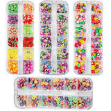 4 Sæt Nagel Obst Scheiben, Basicon Niedliche Obst Polymer Scheiben Obst Scheibe Nail Nagel 3D Obstscheibe Nail Art Slice Für DIY Liefert Maniküre Dekoration Schleim Zubehör Nageldekorationen, 4 Stile