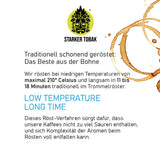 STARKER TOBAK Monsooned Malabar-kaffe, hele bønne, håndristet - mellemristet, Indien, 100 % Arabica, velegnet til filterkaffe, fransk presse, fuldautomatiske kaffemaskiner, skånsom mod maven - ekstra lav surhed