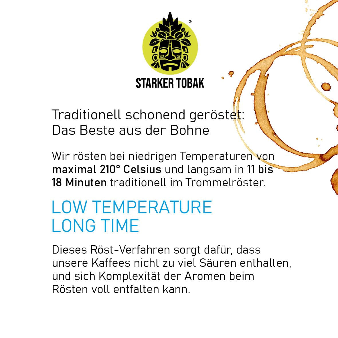 STARKER TOBAK Monsooned Malabar-kaffe, hele bønne, håndristet - mellemristet, Indien, 100 % Arabica, velegnet til filterkaffe, fransk presse, fuldautomatiske kaffemaskiner, skånsom mod maven - ekstra lav surhed