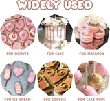 Flydende spiseligt glitter - 6 metalliske farver, flydende spiseligt glitterpulver til kagepynt, bagning, macarons - metallisk madfarve, glitterfarver til småkager, fondant, kager, muffins