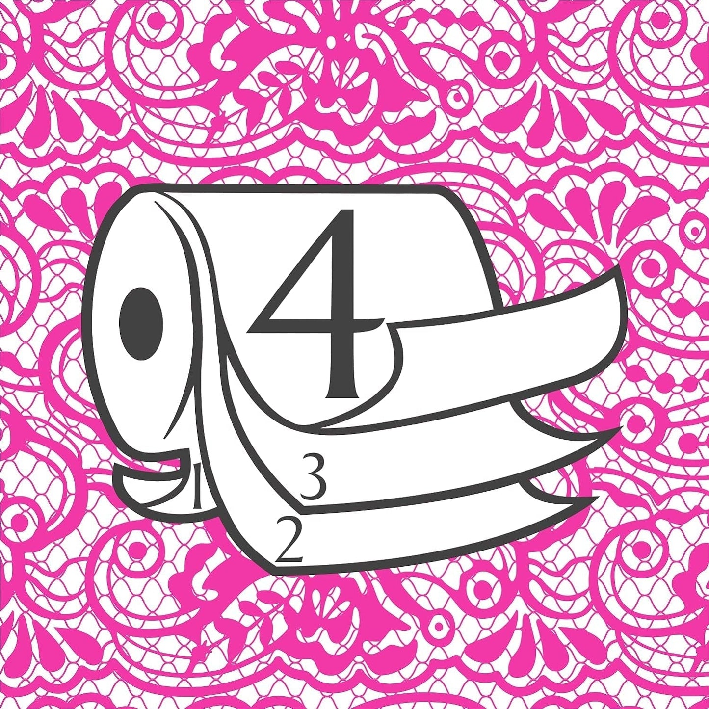 Toiletpapir Renova 4 lag hvid dekoreret duftende - 12 ruller rulle Blanco Decorado Perfumado
