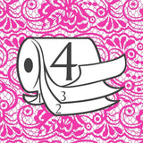 Toiletpapir Renova 4 lag hvid dekoreret duftende - 12 ruller rulle Blanco Decorado Perfumado