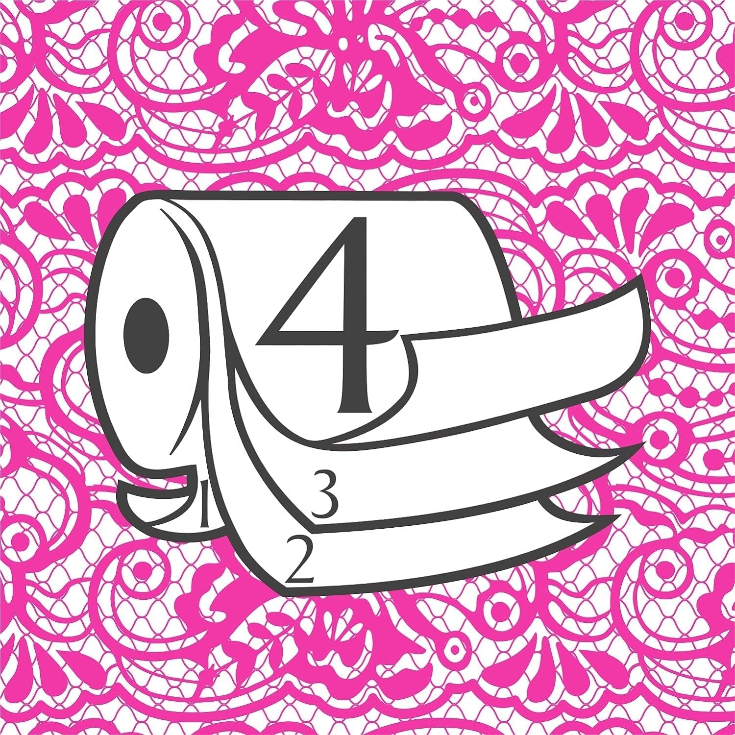 Toiletpapir Renova 4 lag hvid dekoreret duftende - 12 ruller rulle Blanco Decorado Perfumado