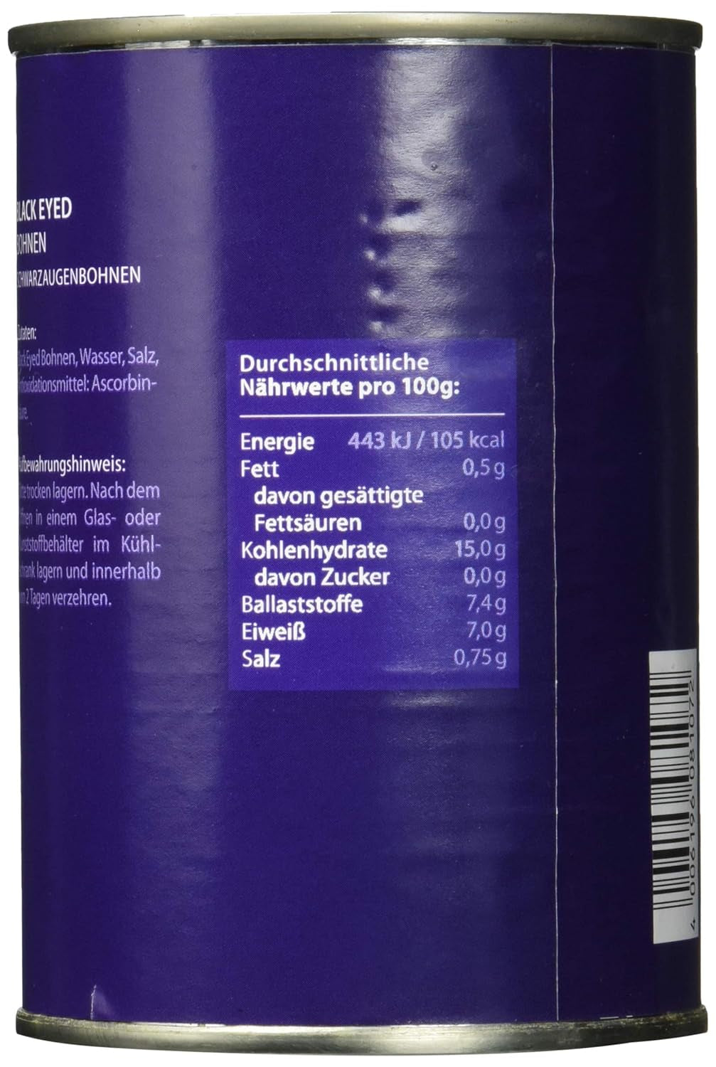 Black Eyed Beans 12-pak (12 x 425 ml)