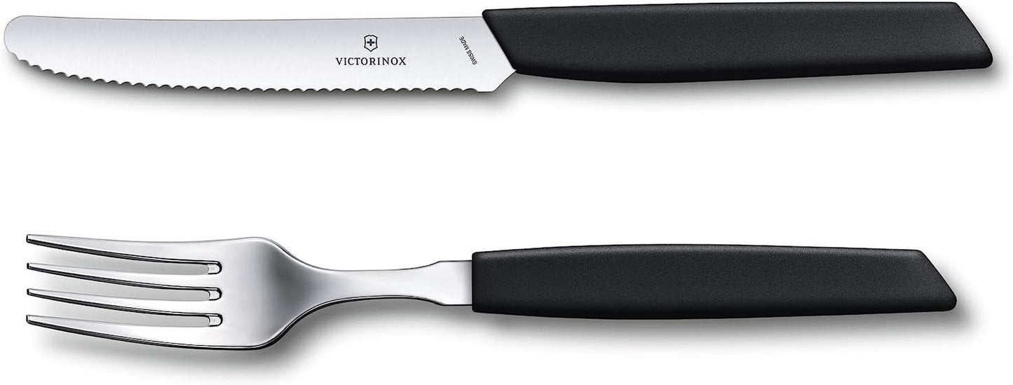 VICTORINOX moderne schweizisk bestiksæt til 6 personer 12-delt køkken Naty Shop Sort