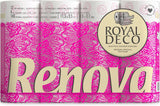 Toiletpapir Renova 4 lag hvid dekoreret duftende - 12 ruller rulle Blanco Decorado Perfumado
