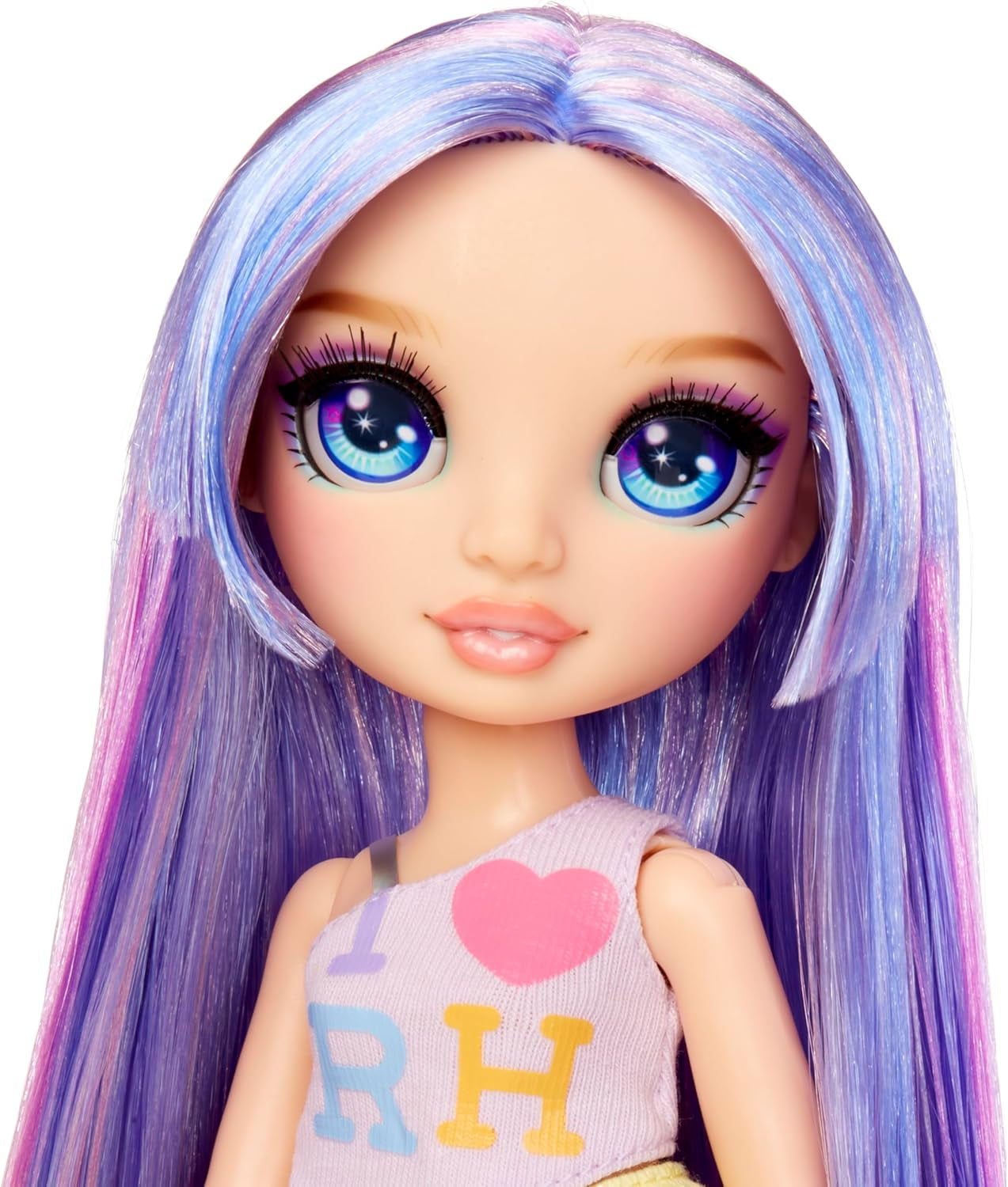 Rainbow High My Fashion Style Doll - Lilla - 28 cm Lilla modedukke med attraktivt outfit og stilfuld taske, til leg, posering, indsamling, til børn i alderen 4-12