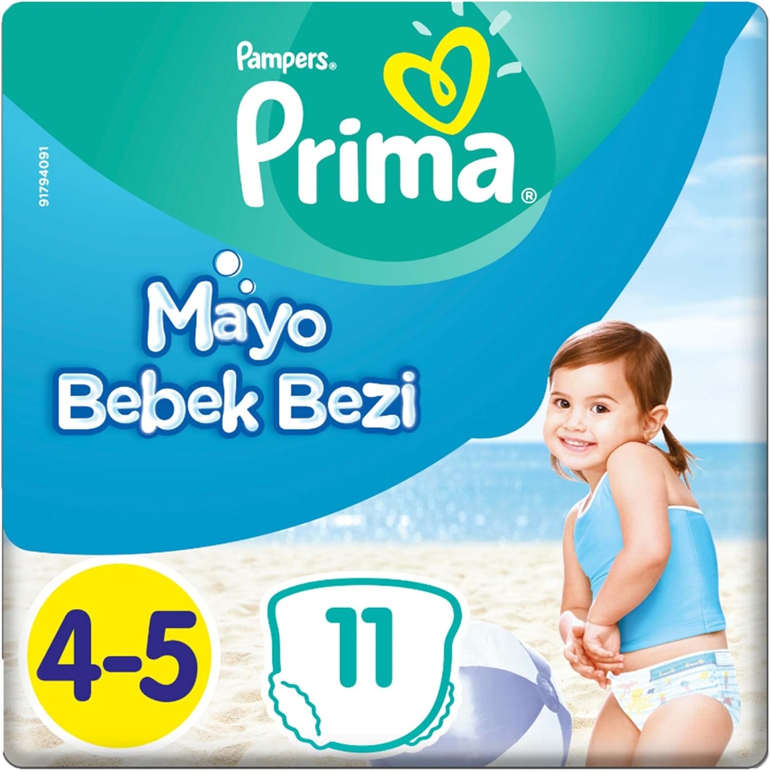Pampers Splashers Baby Shark Limited Edition engangsbadebleer 4-5, 11, 9 kg-15 kg, for sikker beskyttelse i vandet