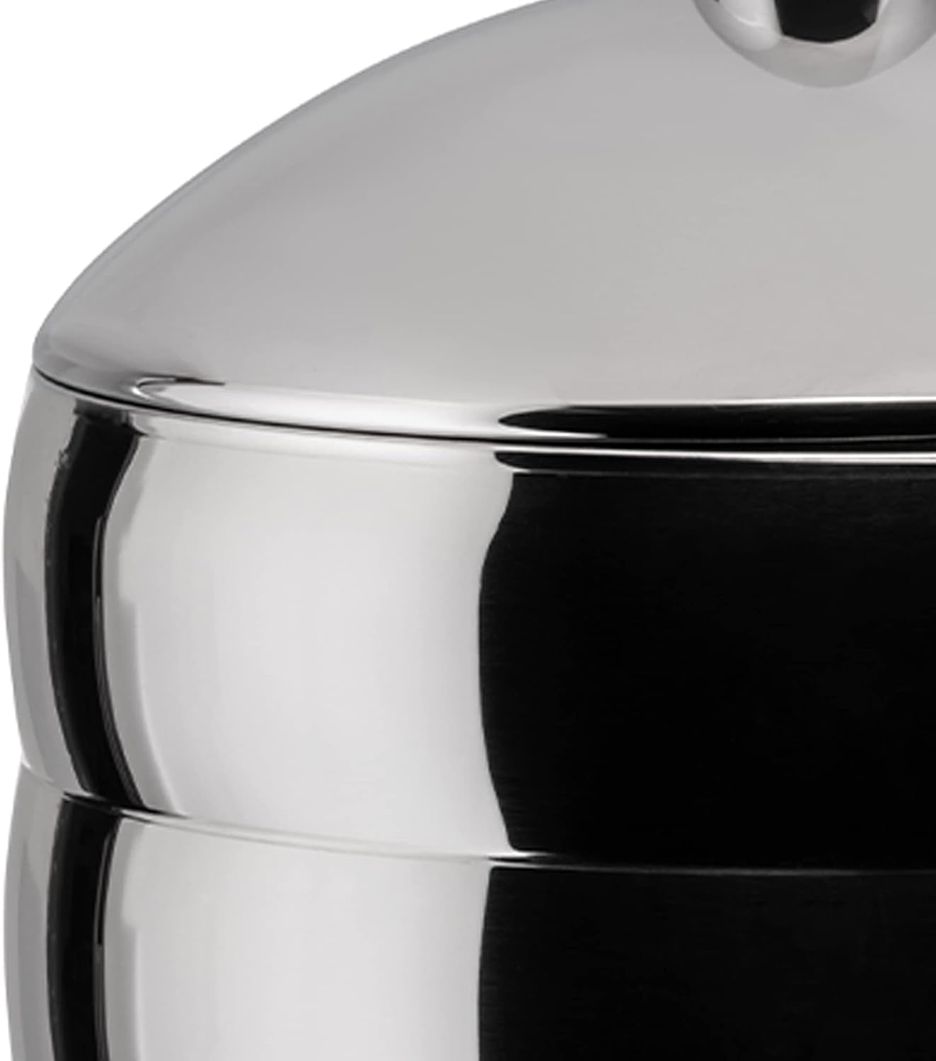 Alessi Kalistò 2 CB02 - Køkkenkrukke i rustfrit stål 18/10 med aluminiumsknop, 114 cl, sølv Madopbevaringsbokse Naty Shop