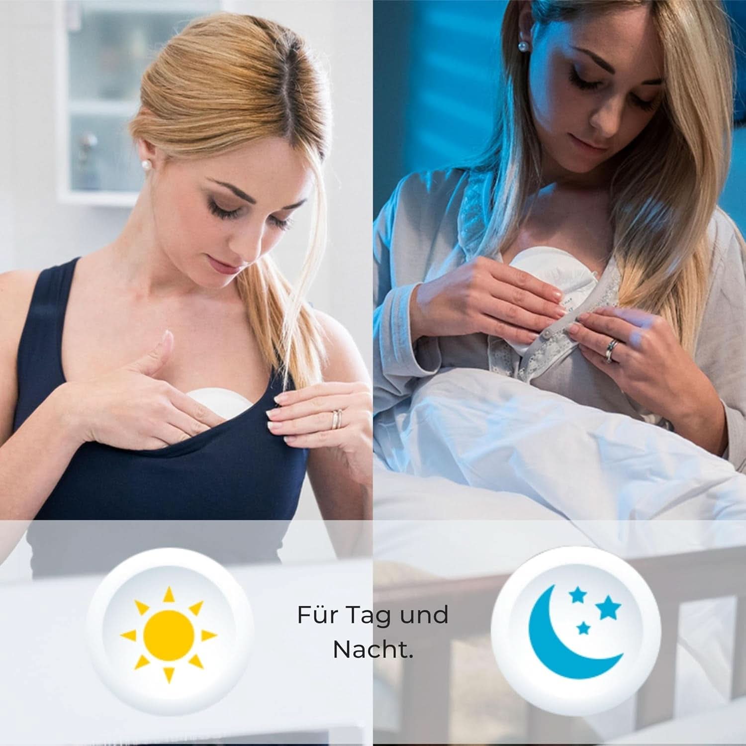 Nuvita 1202 - Absorbenter til dag- og natamning Tilbehør Mad og amning Bebe Naty Shop