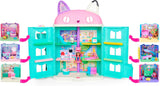 GABBY'S DREAMWORKS DOLLS HOUSE - Deluxe Room, Cakey Confectionery, Kuchi Kitchen (rumænsk: Cakey), 3 møbler og 2 overraskelsesæsker med tilbehør, velegnet til børn fra 3 år og derover