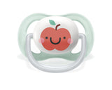 Philips AVENT ultra luft sut - 2-pak, BPA-fri, åndbar, til babyer 0-6 måneder, inklusive bæretaske og sterilisering, æble/pære (model SCF080/17)