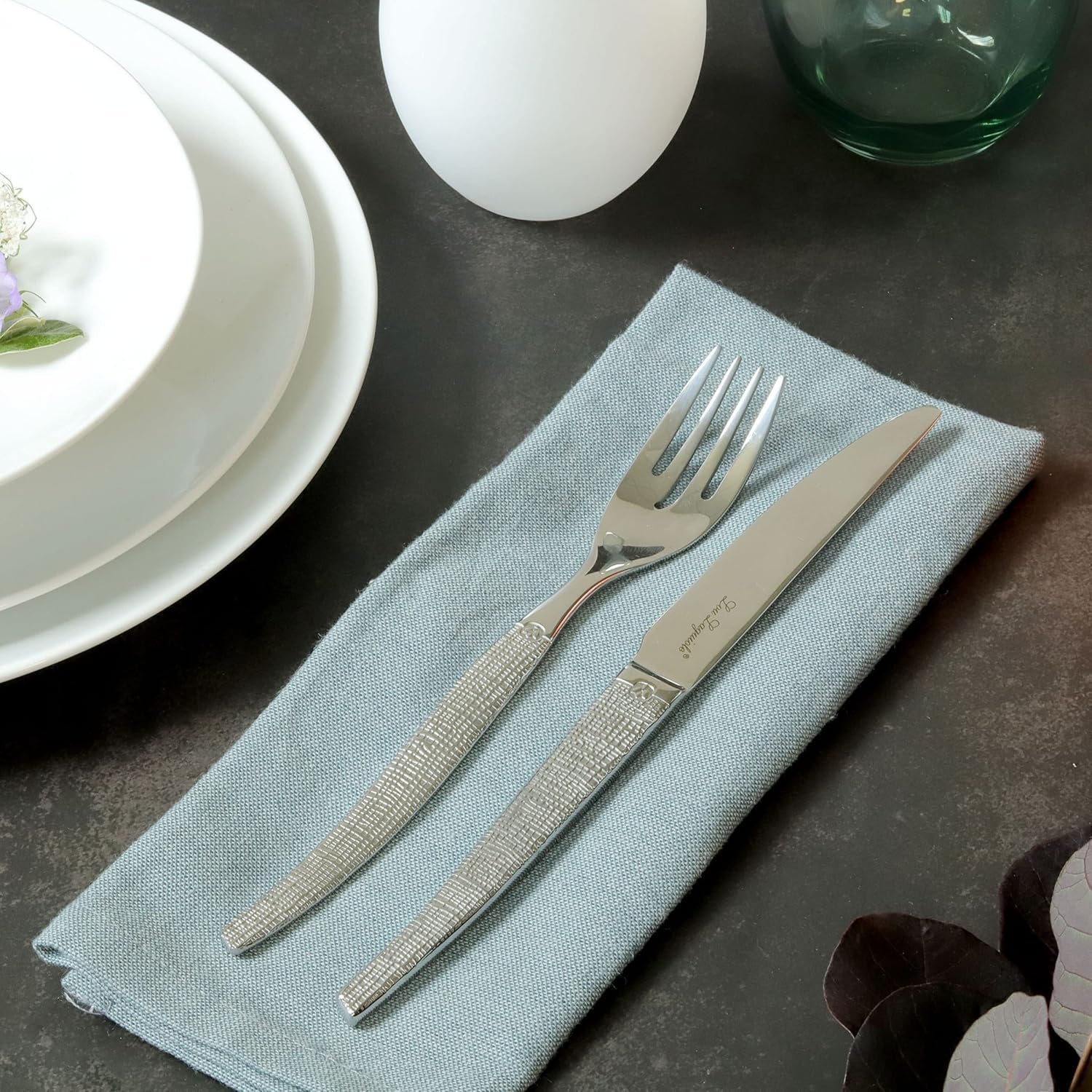 JET bestik med skinnende design, enestående bestiksæt, 30 dele Naty Shop Kitchen