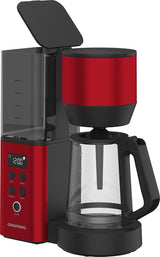 Digital espressomaskine med filter GRUNDIG KM8440, rød, 1000 W, 1,25 liter