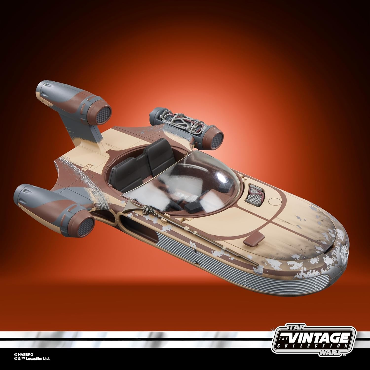 Star Wars Vintage Collection Landspeeder & Luke Skywalker, Star Wars: A New Hope Action Figur & Vehicle, 9,5 cm actionfigurer Naty Shop
