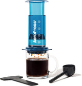 AeroPress original kaffe- og espressomaskine, bærbar barista-kaffemaskine med kammer, stempel og filtre, hurtig kaffe- og espressomaskine