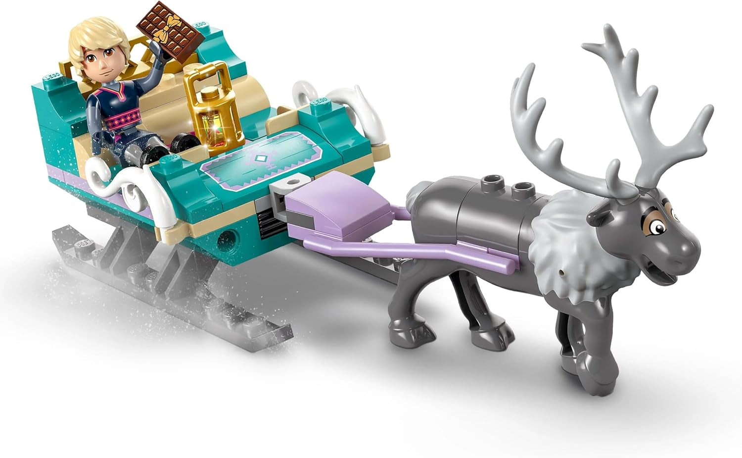 LEGO Ç€ Disney Frosne Annas slædeeventyr, byggelegetøj og fantasilegesæt, chokoladestativ med Anna, Kristoff, Olaf og Sven minidukker, prinsesselegetøj til piger fra 4 år 43256 Byggesæt Besuche den LEGO-Store