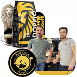 Doppio Creme & Flavor 1KG | Kaffebønner 80% Arabica og 20% ​​Robusta | med noter af kakao, nødder og karamel | Frisk og mellemstegt, lav surhedsgrad | til espresso | Blå spækhugger kaffe