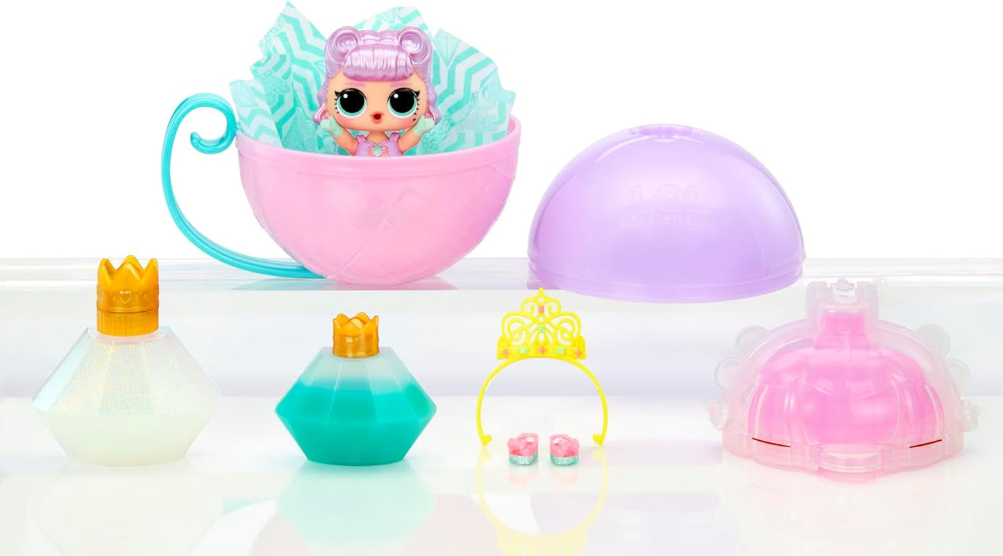 LOL overraskelse! Princess Tots - Inkluderer 1 dukke, pansret emballage, 2 malinger til at skabe en prinsessekjole, 8 dukker til at samle