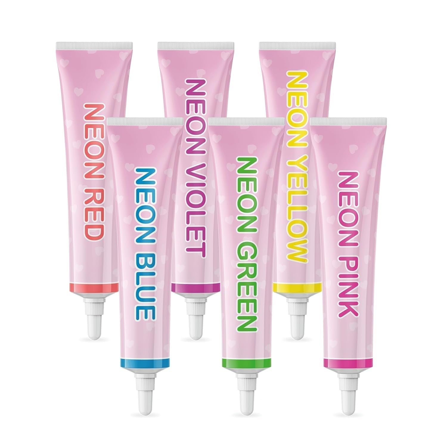 Goodbake Neonlebensmittelfarben 6 Farben Set – Intensiv Lebensmittelfarbe – Lebensmittelfarbpaste – Zum Einfärben Von Torten, Fondant, Buttercreme Uvm. – 100 % vegansk Naty Shop