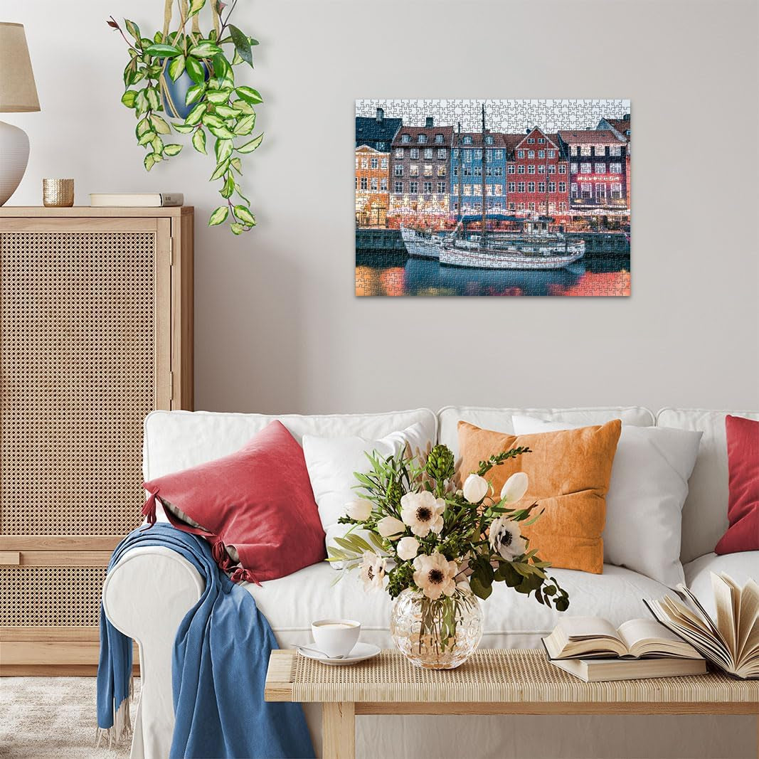 Ravensburger Puzzle Scandinavian Places 12000111 - København, Danmark - 1000 brikkers puslespil til voksne og børn over 14 år Puzzle Naty Shop