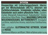 Nestlé Gingerbread, en lækker og sprød snack med honningkagesmag, dækket af mælkechokolade og raffineret med dekorative striber af mørk chokolade, 1 pakke (1 x 115g)