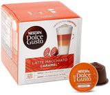 Latte Macchiato | 96 Kaffeekapseln & Latte Macchiato Caramel | 48 Kaffeekapseln | Arabica Robusta blanding | Feines Caramell Aroma og Leckerer Milchschaum