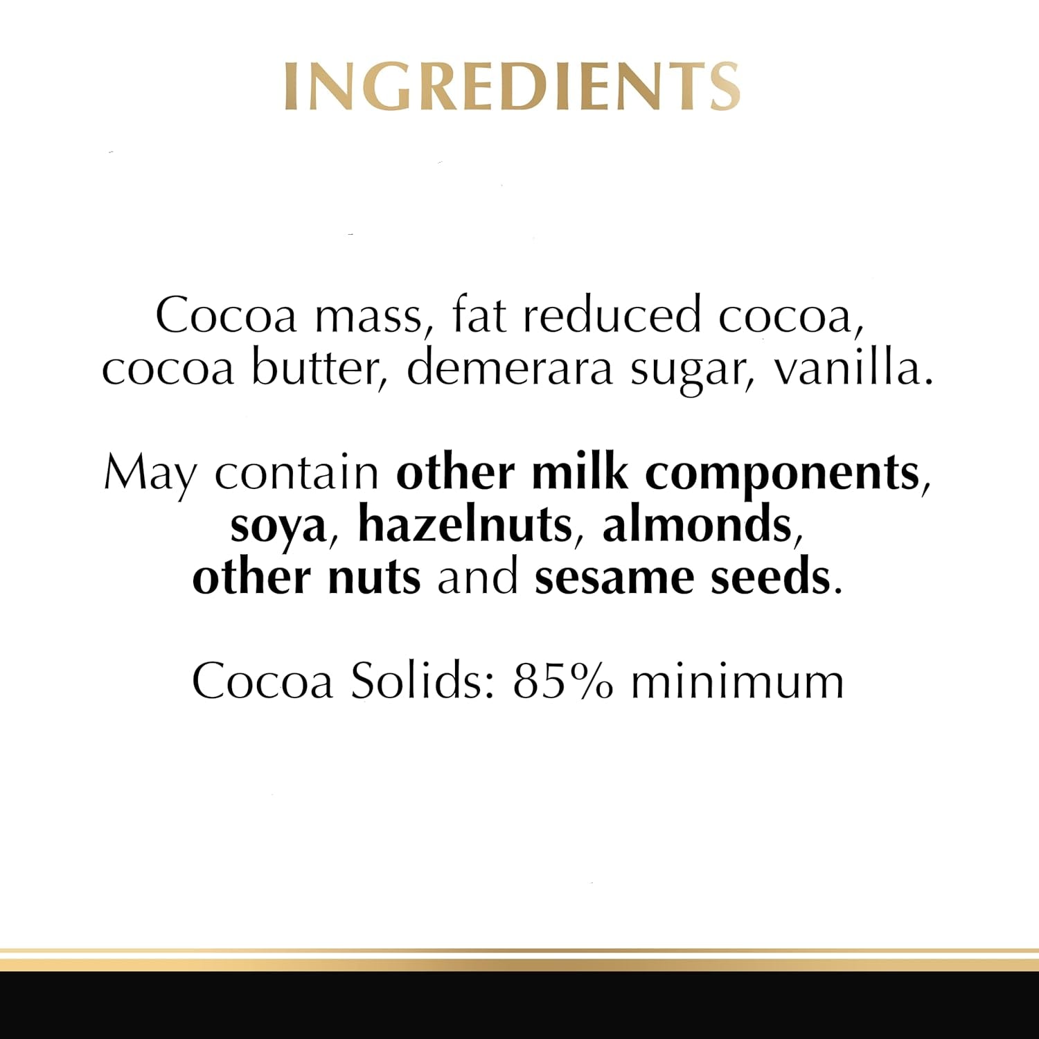 Lindt Chokolade | Bar EXCELLENCE 85% kakao | 100 g | Ekstra mørk chokolade | Vegansk chokoladebar