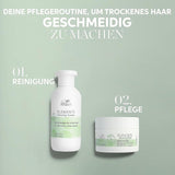 Wella Professionals Elements - naturlig pleje til tørt, beskadiget hår og følsom hovedbund - leave-in balsam, maske og spray med antioxidanter og olivenessens Naty Shop Hair Mask