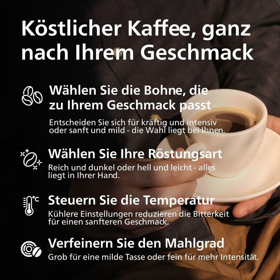 PHILIPS automatisk espressomaskine 2200-serien - 2 kaffespecialiteter, touch-display, klassisk mælkeskummer, keramisk kværn, matsort (EP2220/10)