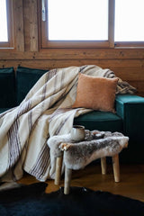 Toison D'Or vinkel, 220 X 240 Cm, Hvid/Aubergine/Bizet Dyner og dyner Naty Shop Standard titel