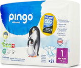 Økologiske bleer str. 1 nyfødt (2-5 kg), 1 pose med 27 bleer