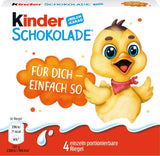 Kinder Chokolade (20 x 50 g) - Valentinsdagsgave til ham og hende, karneval og fastelavnsslik - Fyldte mælkechokoladebarer - 20 pakker med 4 individuelle barer hver