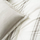 Lush Decor Farmhouse quilt med striber, Full/Queen, grå dyner og dyner Naty Shop