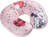 Tataway i Viaggio SI Grows - Disney Minnie Mouse rejsepude | Blødt fløjlsagtigt materiale | Håndvaskes 30° | Fyldning med mikroperler | Børnesæde egnet fra 3 år, Pink, one size, fløjl Rejsepuder Naty Shop