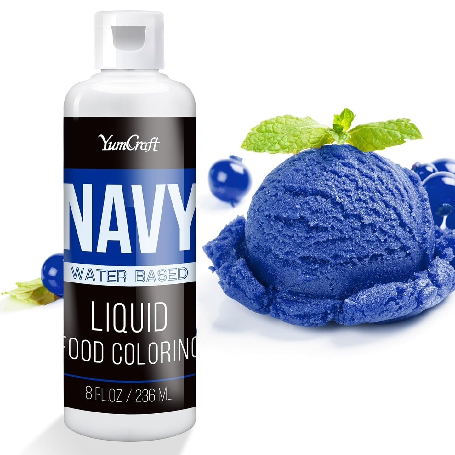 Madfarve - Højkoncentreret flydende madfarve til kager, bagning, påskeæg, drikkevarer - Sukkerfri madfarve til fondant, glasur, slim, kagedekoration (Red Velvet, 236ml)