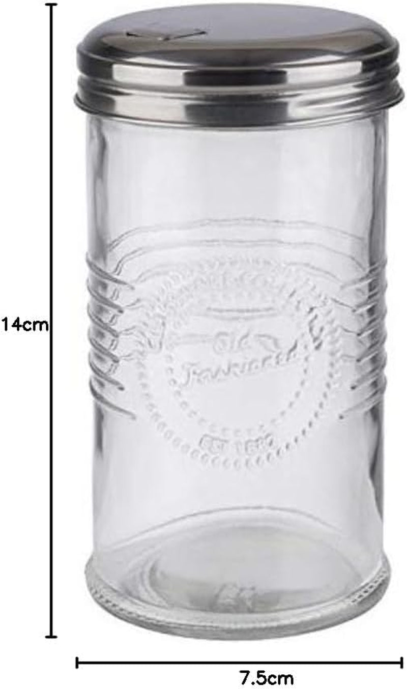 APS 40510 Sukkerdispenser - GAMMELDAGS, Ø 7,5 cm, H: 14 cm, Glas, 0,35 liter, Hætte med tråd af...