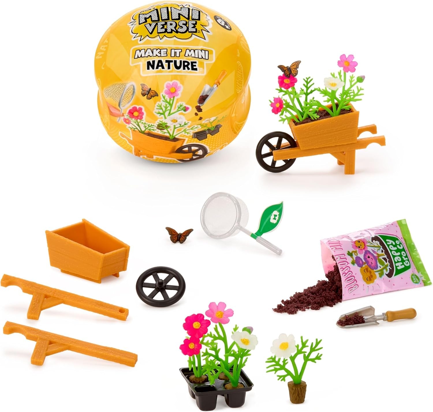 MGA Miniverse Make It Mini Nature 3-serien - minisamleobjekter, håndværkslegesæt, replikaplanter, legetøj, blomster, til samlere og børn fra 8 år og opefter